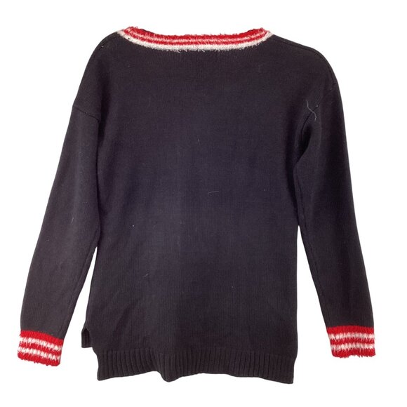33 Degrees Unicorn Sequin Black & Red Christmas Sweater Size Small  Holiday‎ - Picture 4 of 8
